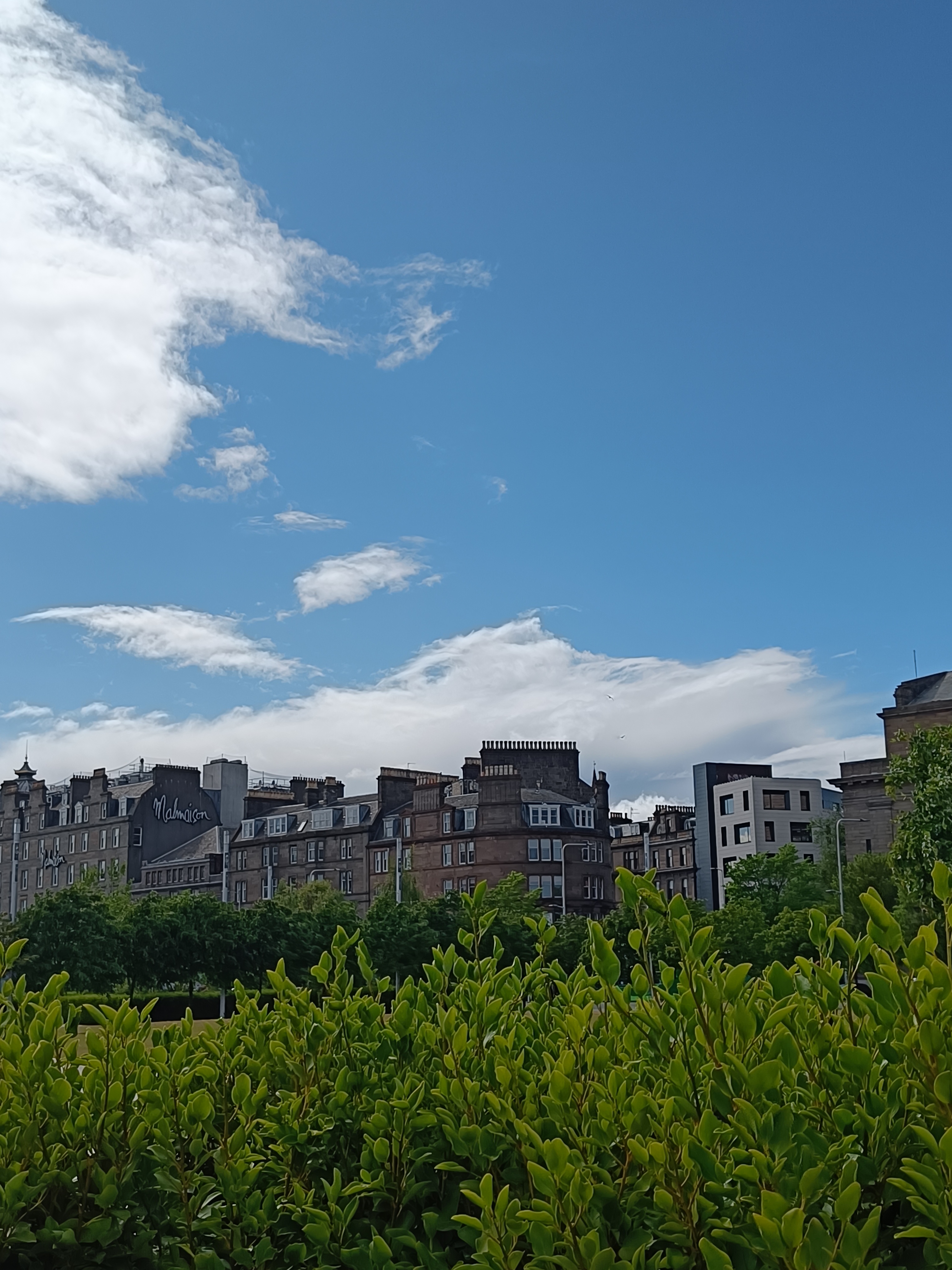 sunny view of Dundee city centre