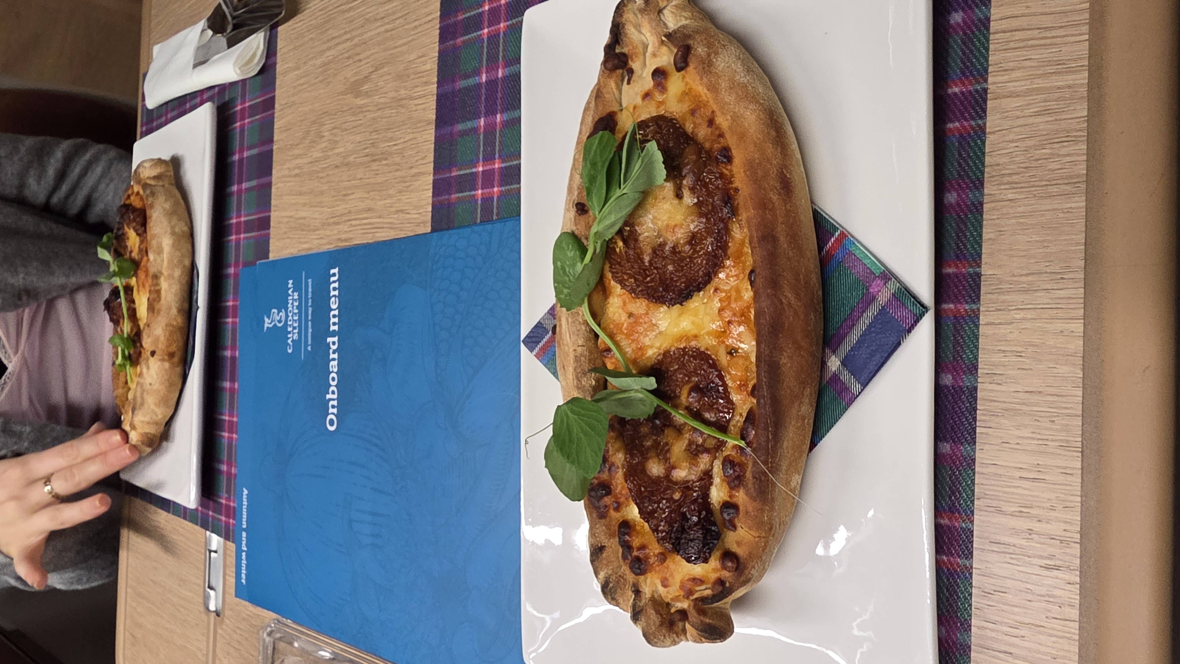 the sourdough pizza thing in the club car